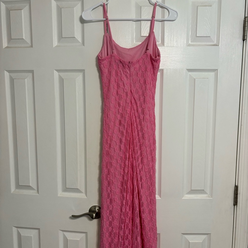B Right Pink Lace Floral Dress - Picture 3 of 6